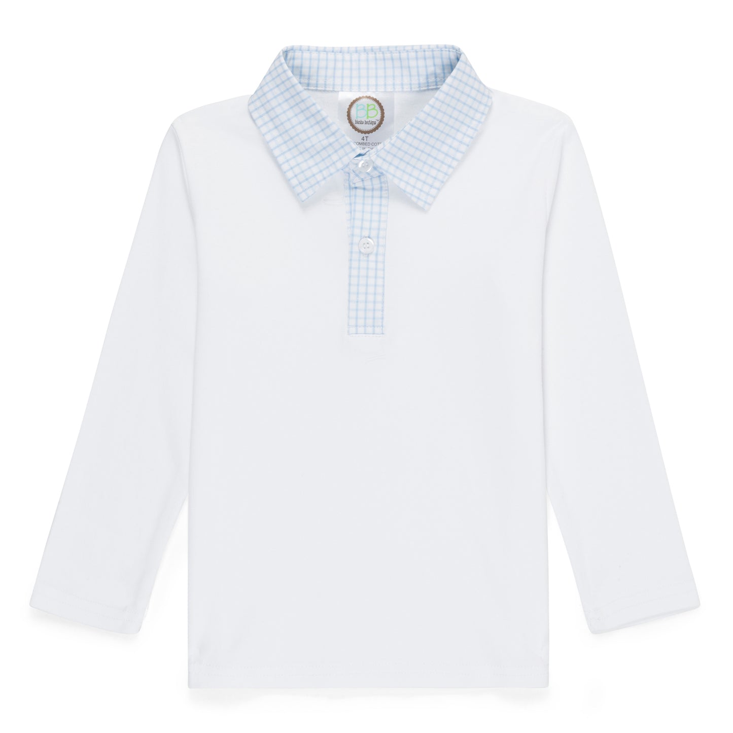 Long Sleeve Window Pane Polo