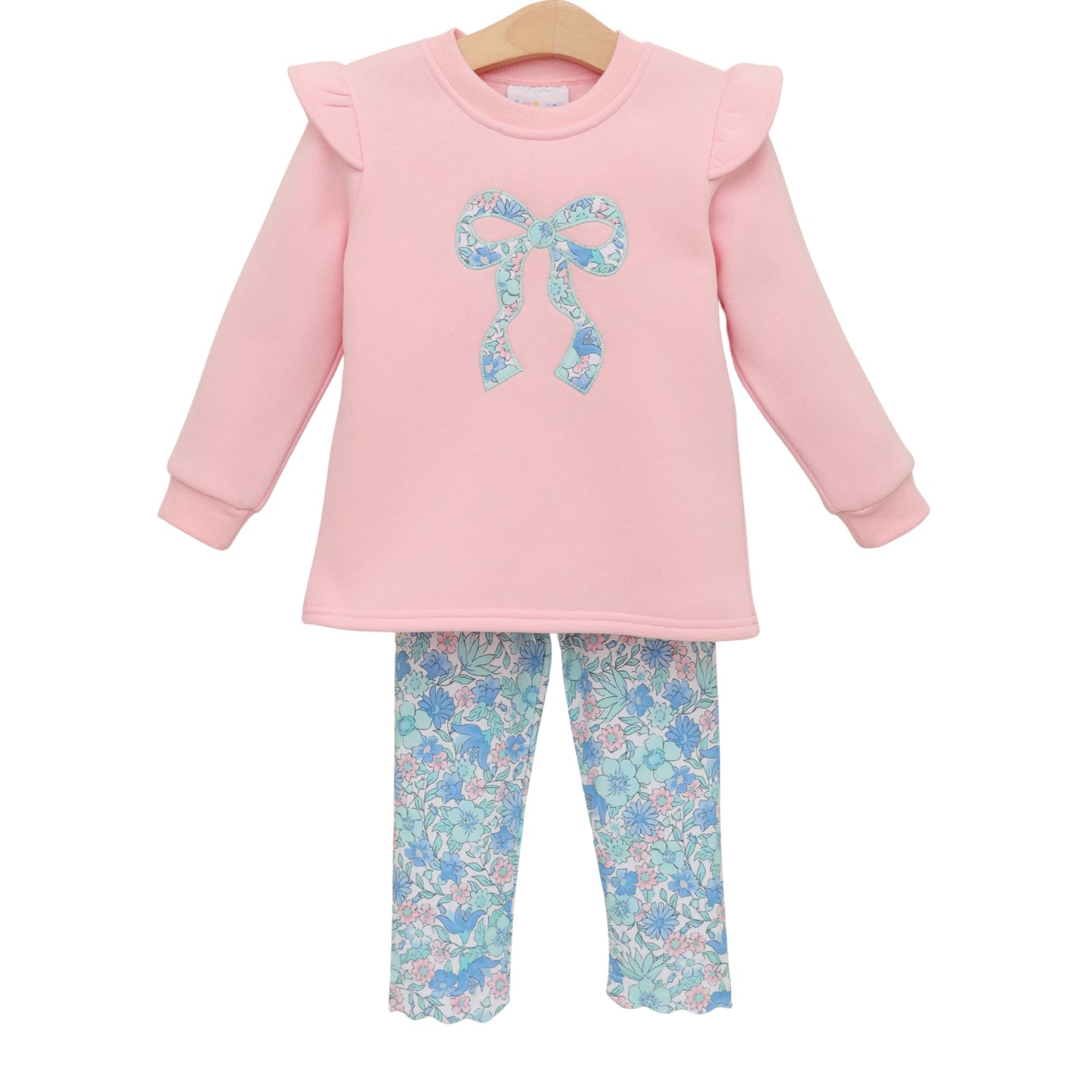 Painted Petals Ruffle Sweatshirt Set