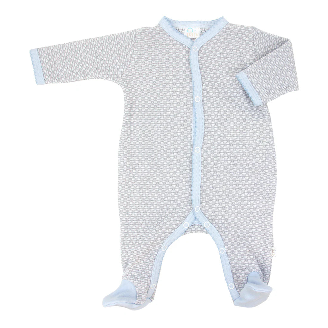 Paty Knit Footie with Pima Binding