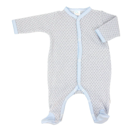 Paty Knit Footie with Pima Binding