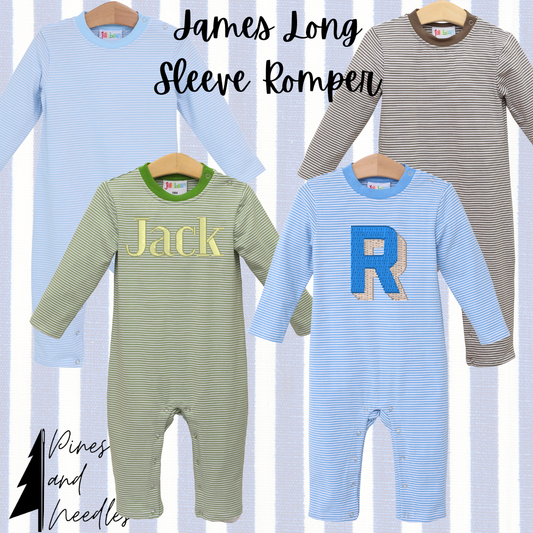 James Long Sleeve Romper