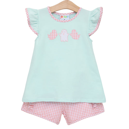 Boo Buddies Ruffle Short Set