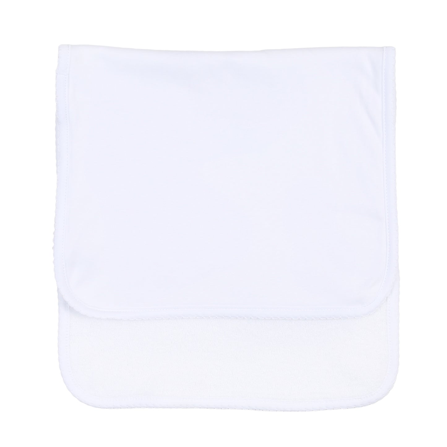 Solid White Essentials Burp Cloth