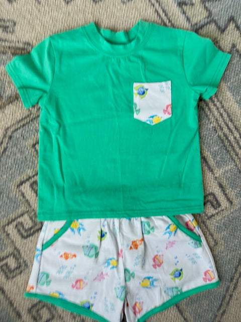 Fish Shirt and Short Set