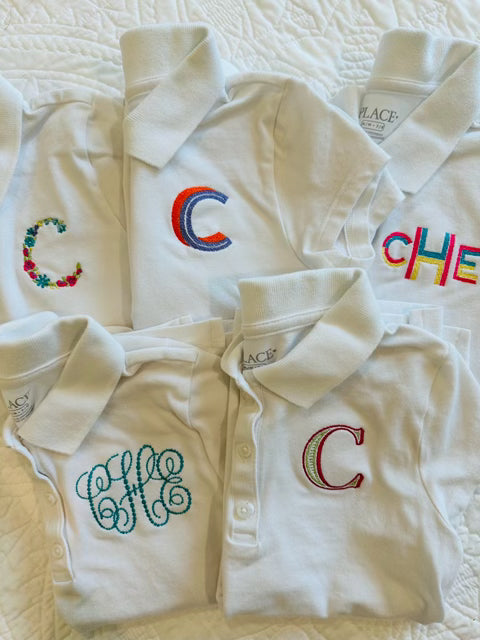Girl's Back to School- Cotton Polos