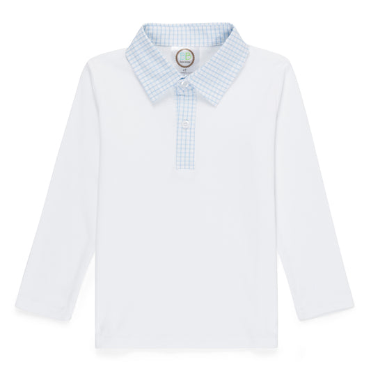 Long Sleeve Window Pane Polo