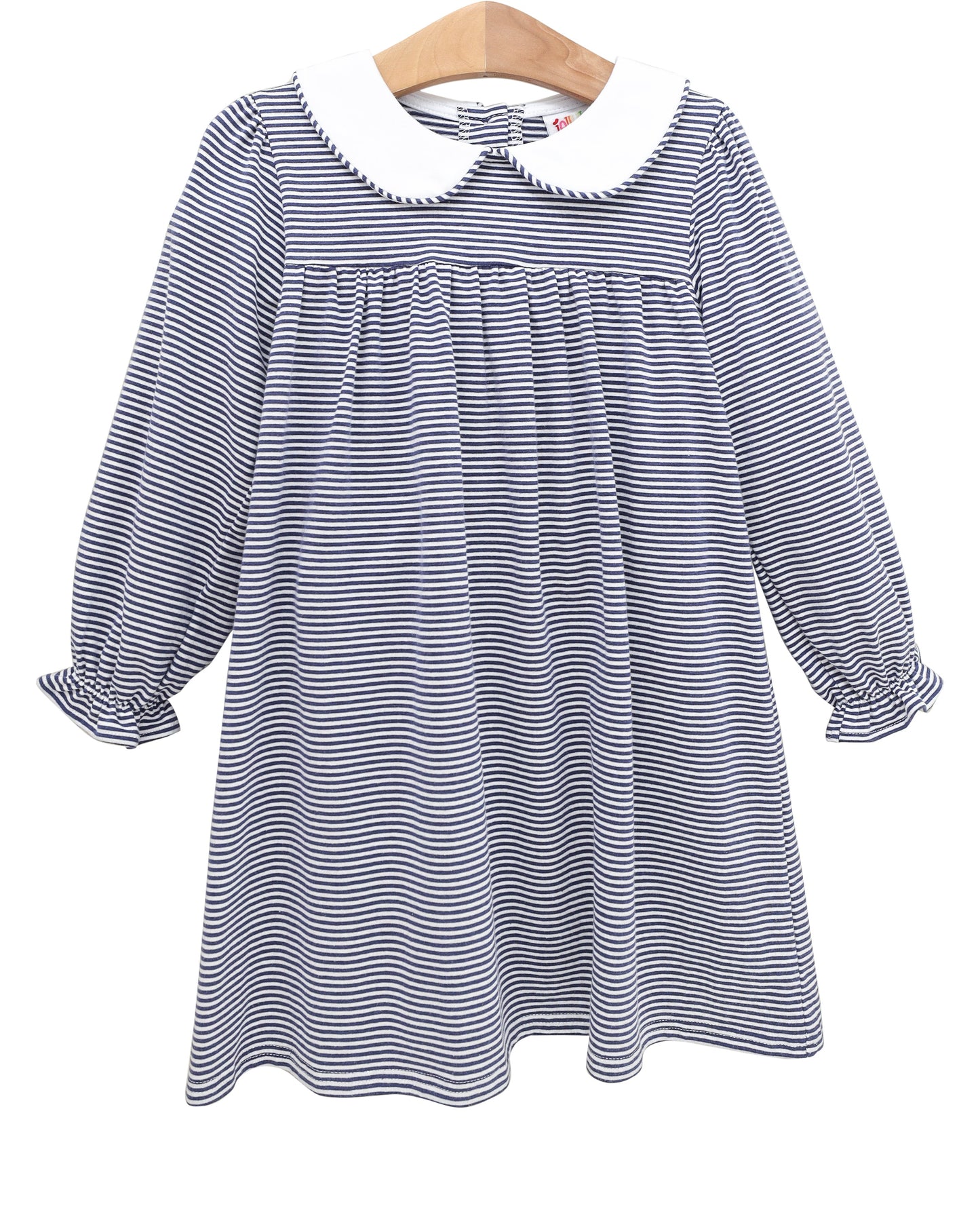 Lottie Dress- Navy Stripe