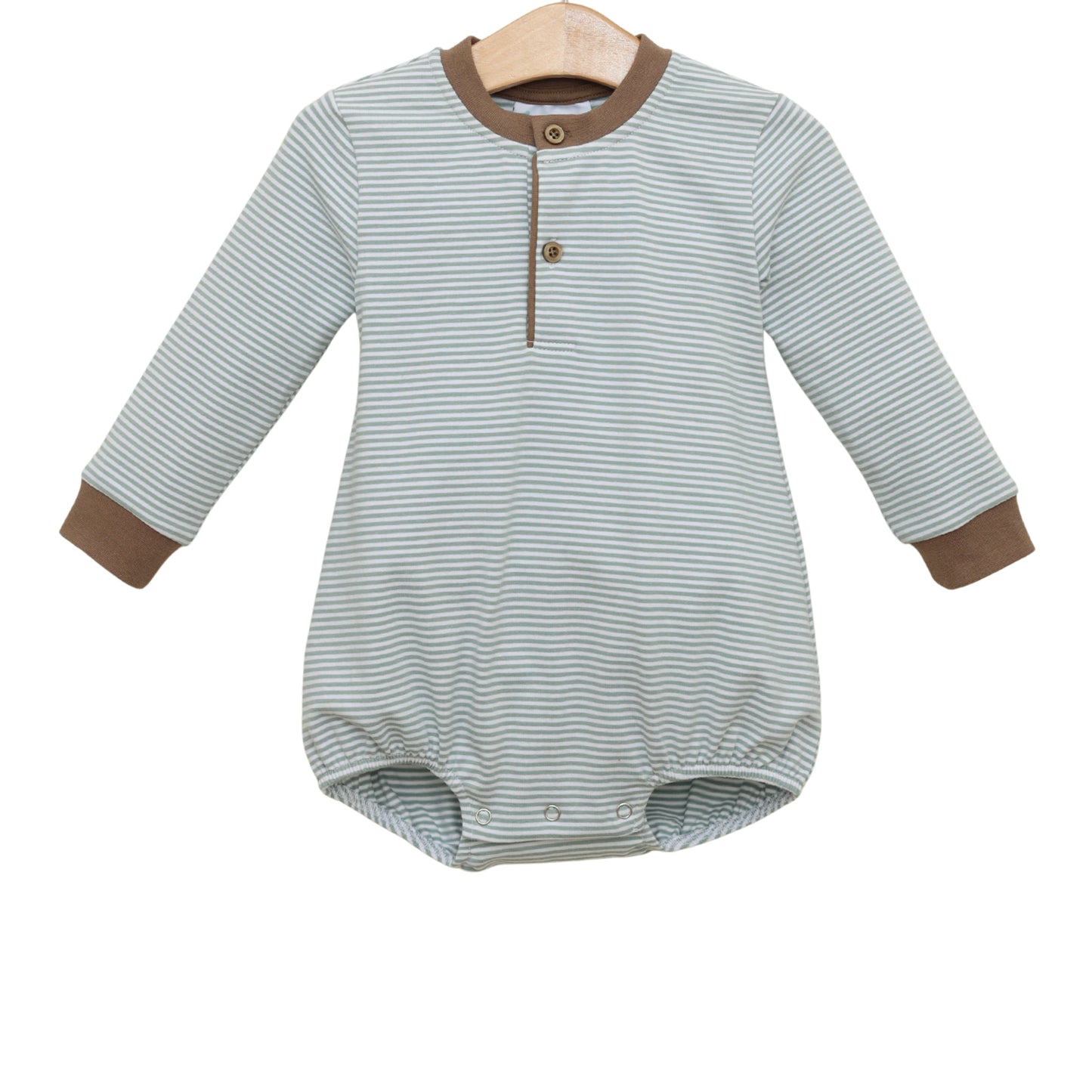 Nathan Bubble- Dusty Sage Stripe/Light Brown