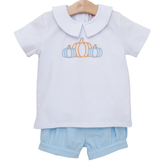 Proper Pumpkins Banded Short Set