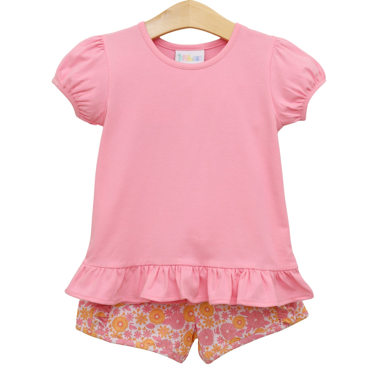Pumpkin Petals Ruffle Short Set