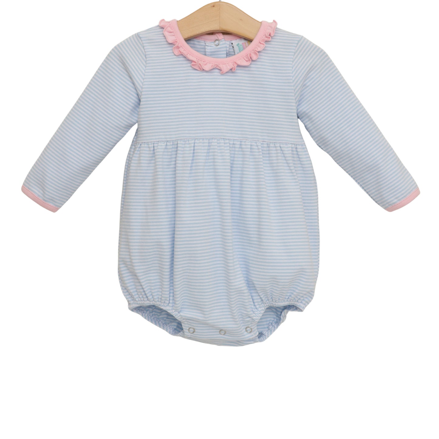 Sadie Bubble- Light Blue Stripe/Light Pink