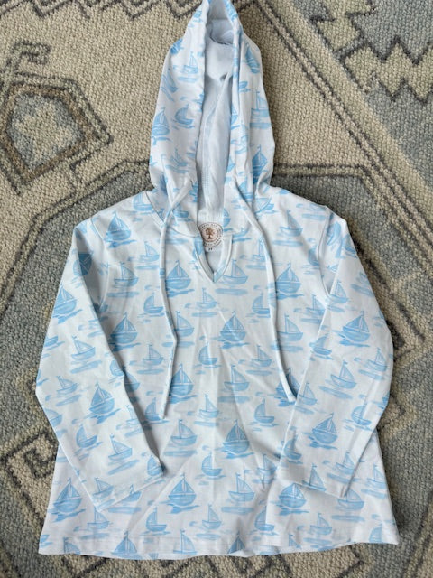 Sailboat Hooded Pullover