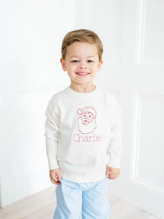 Custom santa name sweater